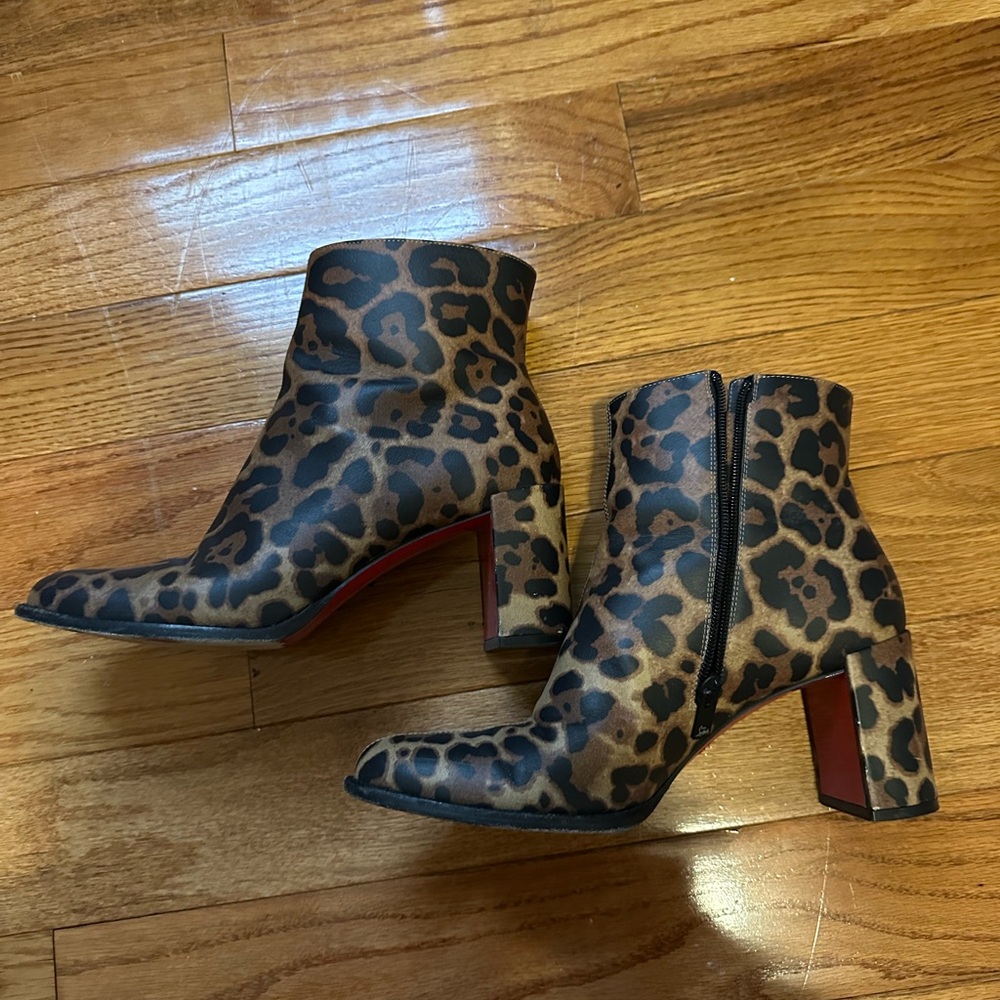Christian Louboutin Leopard Booties